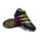 Men News adidas ACE 16.1 Primeknit FG/AG Football Cleats Black Rose Green