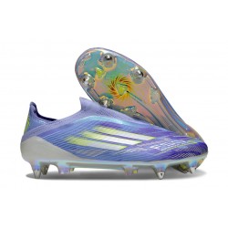 adidas F50 Elite Laceless SG Shoes Purple Rush Lucid Lemon