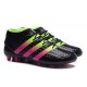 Men News adidas ACE 16.1 Primeknit FG/AG Football Cleats Black Rose Green