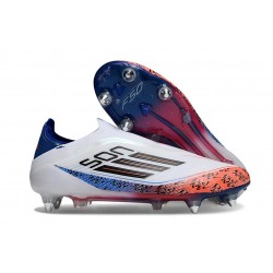 adidas F50 Elite Laceless SG Shoes White Black Red Blue