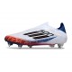 adidas F50 Elite Laceless SG Shoes White Black Red Blue