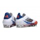 adidas F50 Elite Laceless SG Shoes White Black Red Blue