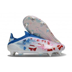 adidas F50 Elite Laceless SG Shoes White Red Blue