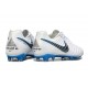 Nike Tiempo Legend 10 Elite Grass Boots White Blue Grey