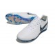 Nike Tiempo Legend 10 Elite Grass Boots White Blue Grey