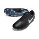 Nike Tiempo Legend 10 Elite Grass Boots Black Ice Blue