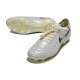 Nike Tiempo Legend 10 Elite Grass Boots White Silver