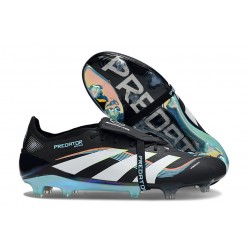 adidas Predator Elite Fold-Over Tongue FG Black White Blue