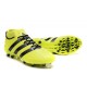 Men News adidas ACE 16.1 Primeknit FG/AG Football Cleats Yellow Black