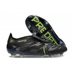 adidas Predator Elite Fold-Over Tongue FG Core Black Carbon Lucid Lemon