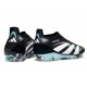 New adidas Predator 25 Elite Laceless FG Black White Blue