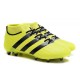 Men News adidas ACE 16.1 Primeknit FG/AG Football Cleats Yellow Black