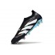 New adidas Predator 25 Elite Laceless FG Black White Blue