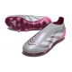 New adidas Predator 25 Elite Laceless FG Grey White Pink