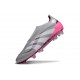 New adidas Predator 25 Elite Laceless FG Grey White Pink
