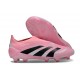 New adidas Predator 25 Elite Laceless FG Pink Black
