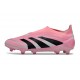 New adidas Predator 25 Elite Laceless FG Pink Black