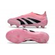 New adidas Predator 25 Elite Laceless FG Pink Black