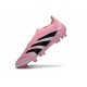 New adidas Predator 25 Elite Laceless FG Pink Black