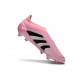 New adidas Predator 25 Elite Laceless FG Pink Black