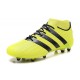 Men News adidas ACE 16.1 Primeknit FG/AG Football Cleats Yellow Black