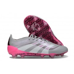 adidas Predator Elite FG Soccer Boots Gray White Pink