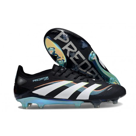 adidas Predator Elite FG Soccer Boots Black White Blue