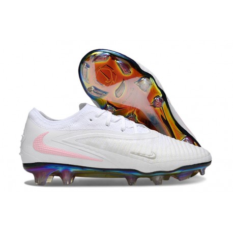 Nike Phantom 6 Elite Low Cut FG Cleats White Pink