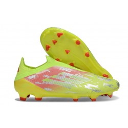 New adidas F50 Laceless Elite FG Yellow Red