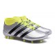 Men News adidas ACE 16.1 Primeknit FG/AG Football Cleats Silver Black Yellow