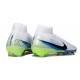 Nike Zoom Mercurial Superfly 10 Elite FG White Black Blue