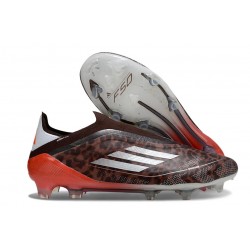 New adidas F50 Laceless Elite FG Safari Silver Red