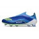 adidas F50 Laceless Elite FG X MESSI Team Royal Blue Solar Yellow Semi Blue Burst
