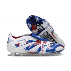 adidas Predator Elite Fold-Over Tongue FG White Blue Red