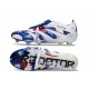 adidas Predator Elite Fold-Over Tongue FG White Blue Red