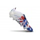 adidas Predator Elite Fold-Over Tongue FG White Blue Red