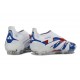 New adidas Predator 25 Elite Laceless FG White Blue Red