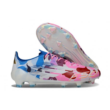 News adidas F50 Elite FG White Pink Blue