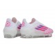 New adidas F50 Laceless Elite FG White Pink