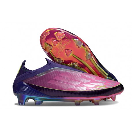 adidas F50 Laceless Elite FG X Lamine Yamal Unity Purple Ftwr White Lucid Lemon