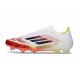 New adidas F50 Laceless Elite FG White Black Solar Yellow