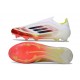 New adidas F50 Laceless Elite FG White Black Solar Yellow