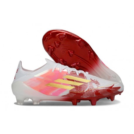 News adidas F50 Elite FG White Red Gold