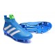 New 2016 adidas Ace16+ Purecontrol FG Soccer Boots Blue White