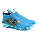 New 2016 adidas Ace16+ Purecontrol FG Soccer Boots Blue Gold