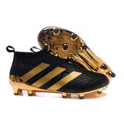 Paul Pogba New 2016 adidas Ace16+ Purecontrol FG Soccer Boots Black Gold