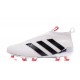 New 2016 adidas Ace16+ Purecontrol FG Soccer Boots White Black