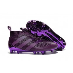 New 2016 adidas Ace16+ Purecontrol FG Soccer Boots Dark Purple