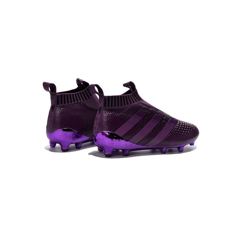 New 2016 adidas Ace16+ Purecontrol FG Soccer Boots Dark Purple