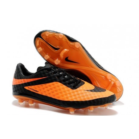 Nike HyperVenom Phantom FG Men's Firm Ground Soccer Boots Orange Black